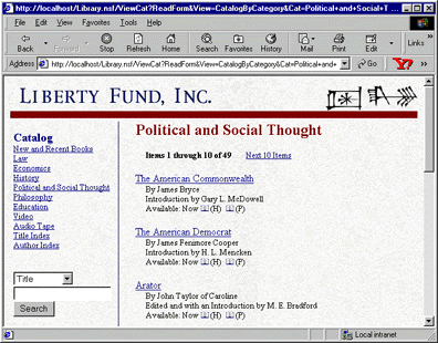 Start of Political and Social Thought category