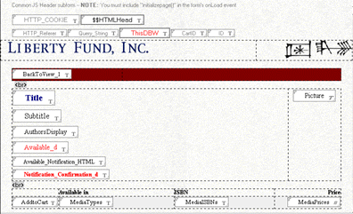 Web Catalog Entry form in Designer