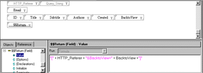 The Notification Query form in Designer