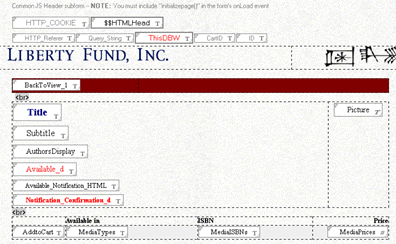 The Catalog Entry form in Designer